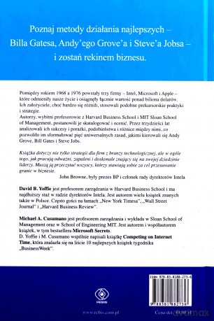 Zasady strategii. Pięć ponadczasowych lekcji. Bill Gates, Andy Grove i Steve Jobs. - David Yoffie, Michael Cusumano [KSIĄŻKA]