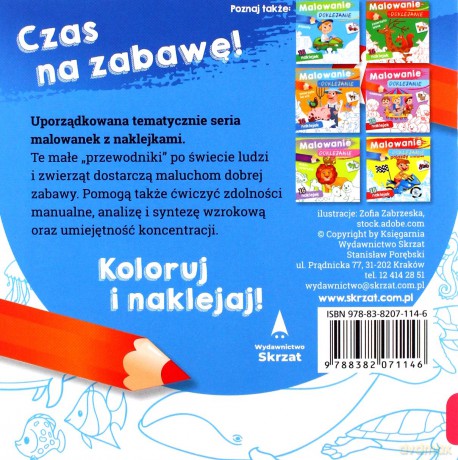 Zwierzęta wodne. Malowanie-doklejanie [KSIĄŻKA]