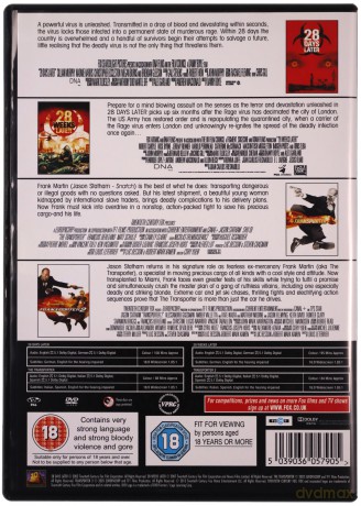 28 Days Later | 28 Weeks Later | The Transporter | The Transporter 2 [BOX] [2DVD]