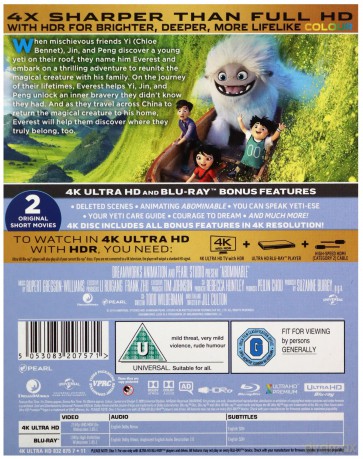 Abominable (O Yeti!) [Blu-Ray 4K]+[Blu-Ray]