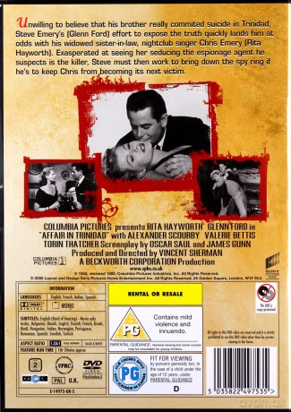 Affair In Trinidad (Przygoda na Trynidadzie) [DVD]
