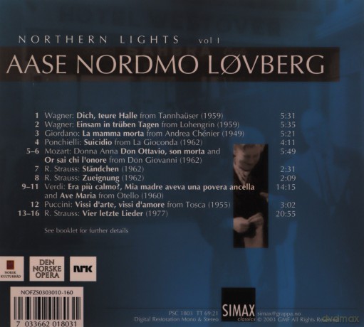 Aase Nordmo Lovberg: Northern Lights Vol 1 [CD]