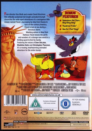 An American Tail (Amerykańska opowieść) [DVD]