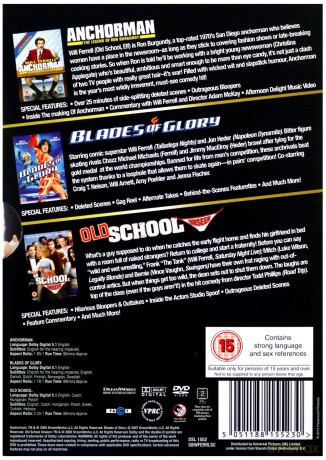 Anchorman / Blades of Glory / Old School [BOX] [3DVD]