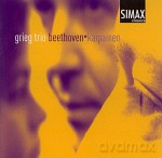 Grieg Trio: Trio in c minor, op.1, no.3, for Piano, Violin and Cello. Variations on the song "Ich bin der Schneiderer Kakadu". Allegertto for Piano, Violin and Cello (Beethoven), Trio III for Violin, Cello and Piano (Kaipainen) [CD]