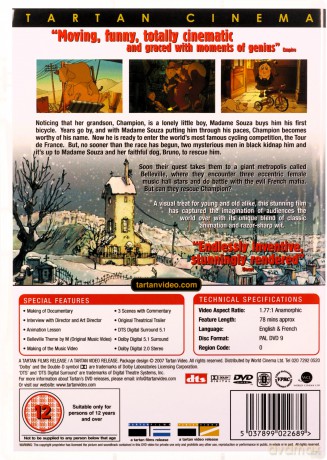Belleville Rendezvous (Trio z Belleville) [DVD]