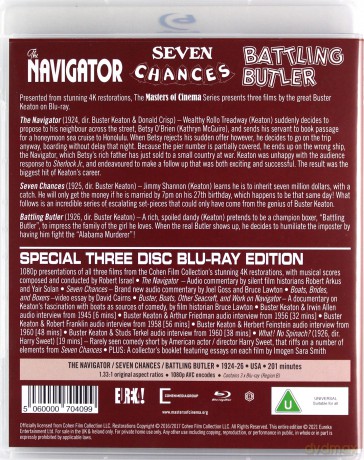 Buster Keaton: 3 Films Vol. 2 [3xBlu-Ray]