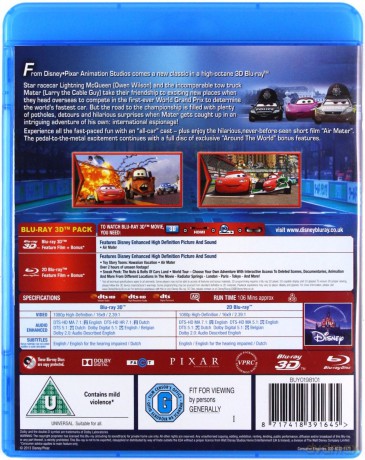Cars 2 (Auta 2) [Blu-Ray 3D]+[Blu-Ray]