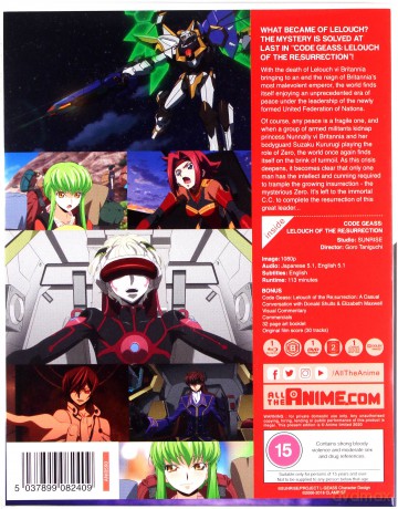 Code Geass: Lelouch of The Re;Surrection - Collector's Edition [3xBlu-Ray]