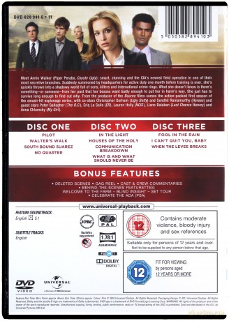 Covert Affairs Season 1 (Kamuflaż) [3DVD]