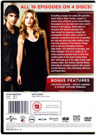Covert Affairs Season 3 (Kamuflaż) [4DVD]