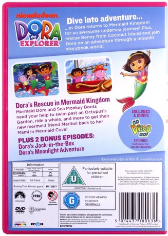 Dora The Explorer: Dora's Rescue in The Mermaid Kingdom (Dora poznaje świat) [DVD]