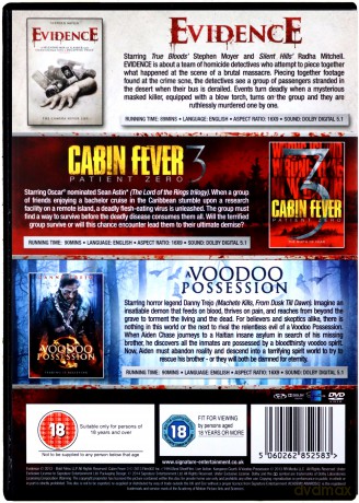 Evidence / Cabin Fever / A Voodoo Possession [BOX] [3DVD]