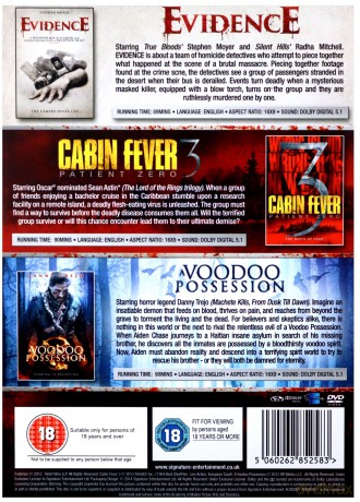 Evidence / Cabin Fever / A Voodoo Possession [BOX] [3DVD]