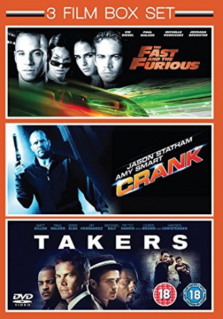 Takers / Crank / The Fast & The Furious (Chętni na kasę / Adrenalina / Szybcy i wściekli) [BOX] [3DVD]