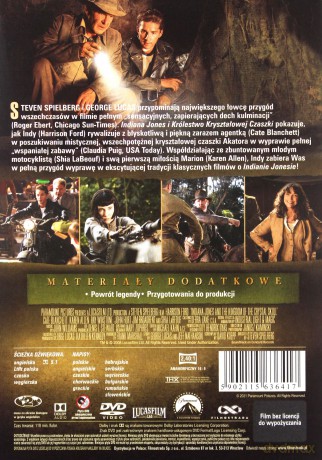 Indiana Jones i Króletwo Kryształowej Czaszki [DVD]
