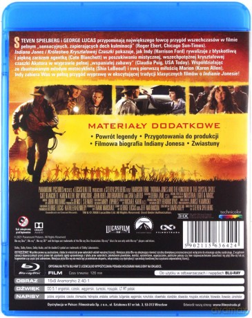 Indiana Jones i Królestwo Kryształowej Czaszki [Blu-Ray]