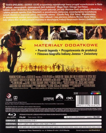 Indiana Jones i Królestwo Kryształowej Czaszki [Blu-Ray]