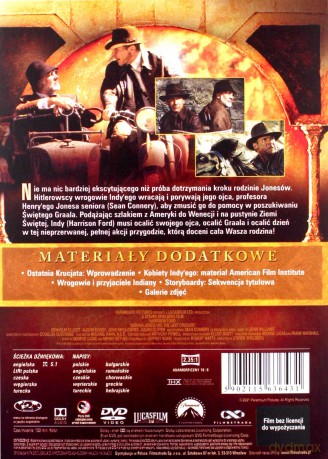 Indiana Jones Ostatnia Krucjata [DVD]