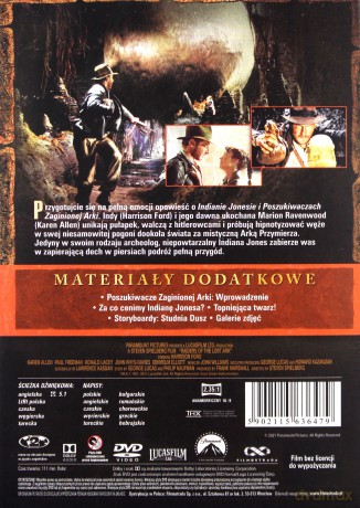 Indiana Jones Poszukiwacze zaginionej Arki [DVD]