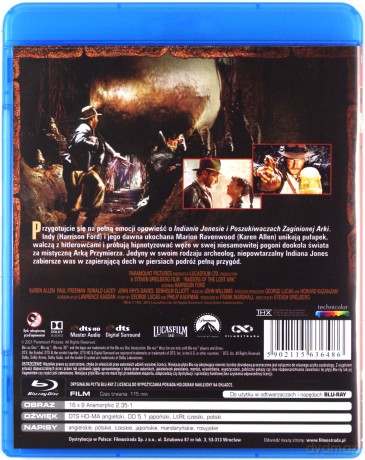 Indiana Jones i Poszukiwacze zaginionej Arki [Blu-Ray]
