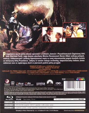 Indiana Jones i Poszukiwacze zaginionej Arki [Blu-Ray]
