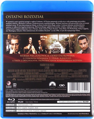 Ojciec chrzestny III [Blu-Ray]