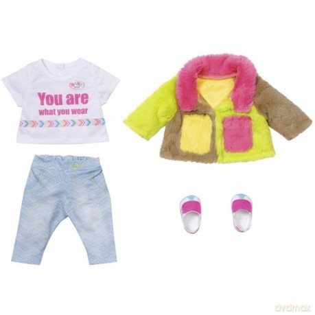 BABY BORN Kolorowy płaszcz 43 cm