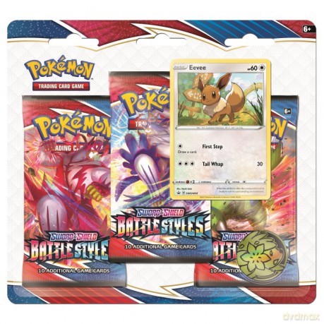 Battle Styles 3-pack Blister - Eevee [KARTY]