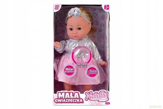 Lalka Natalia Mała gwiazdeczka w bluzce 36 cm