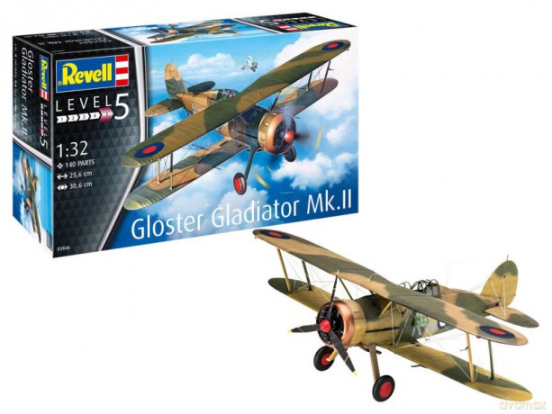 Model plastikowy do sklejania Gloster Gladiator MK.II