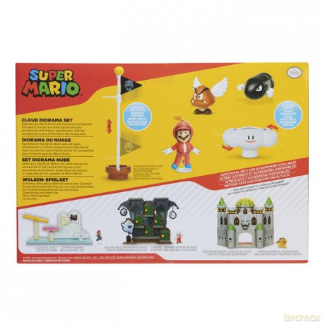 Super Mario Zestaw Cloud Diorama z 6,5 cm figurkami