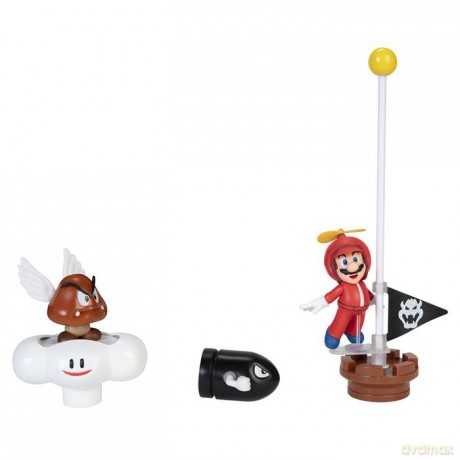 Super Mario Zestaw Cloud Diorama z 6,5 cm figurkami