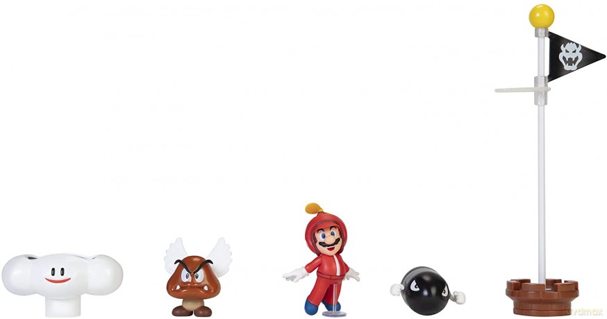 Super Mario Zestaw Cloud Diorama z 6,5 cm figurkami