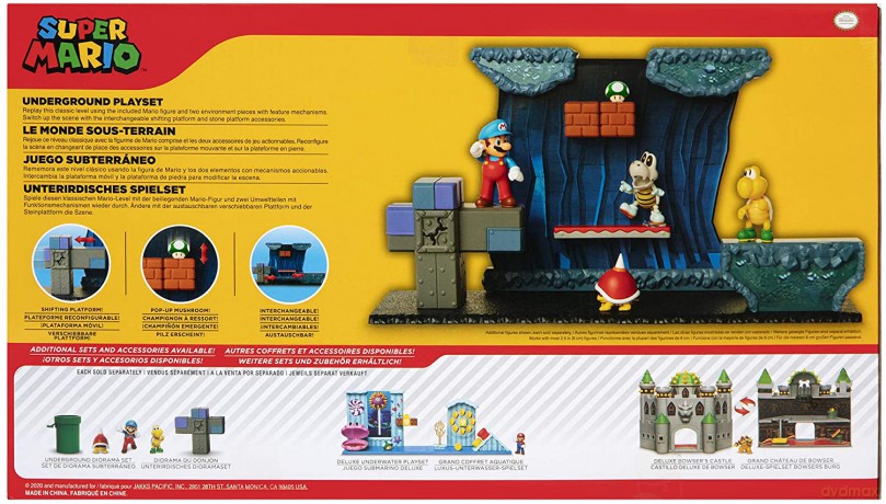Super Mario Zestaw Underground z 6,5 cm figurką
