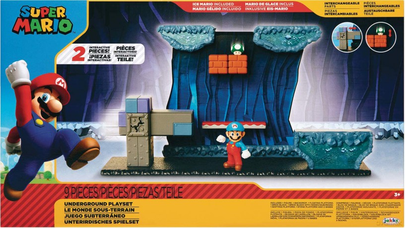 Super Mario Zestaw Underground z 6,5 cm figurką