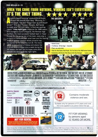 Friday Night Lights (Światła stadionów) [DVD]