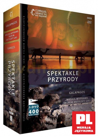 BOX Spektakle przyrody: Galapagos / Ganges / Wielka Wyprawa Tropem Antylopy Gnu (BBC) [BOX] [3DVD]