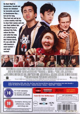 Harold And Kumar Escape From Guantanamo Bay (Harold i Kumar uciekają z Guantanamo) [DVD]