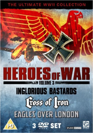 Heroes of War Vol 3 (Inglorious Bastards / Cross of Iron / Eagles Over London) [3DVD]