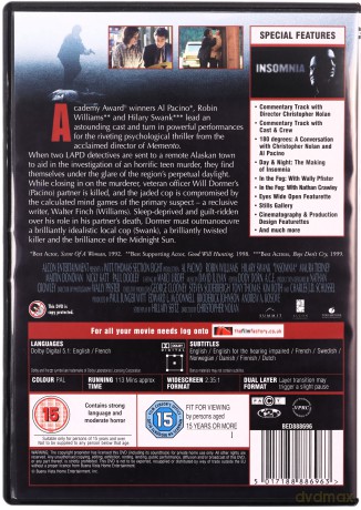 Insomnia (Bezsenność) [DVD]