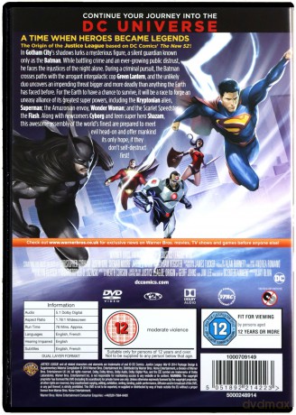 Justice League: War (Liga Sprawiedliwych: Wojna) [DVD]