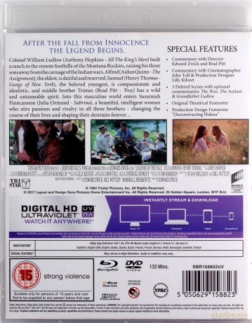 Legends of The Fall (Limited) (Wichry namiętności) [Blu-Ray]+[DVD]