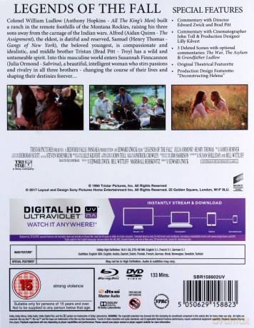 Legends of The Fall (Limited) (Wichry namiętności) [Blu-Ray]+[DVD]