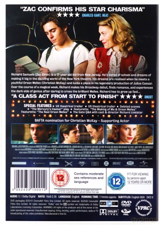 Me and Orson Welles (Ja i Orson Welles) [DVD]