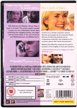 Melinda and Melinda (Melinda i Melinda) [DVD]