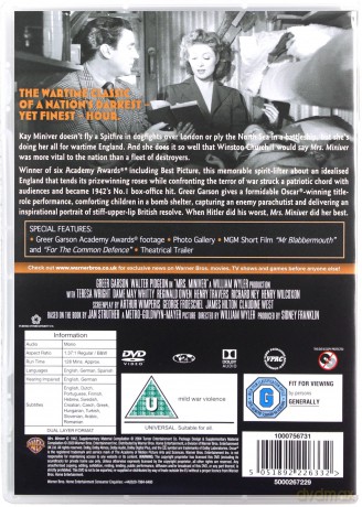 Mrs. Miniver (Pani Miniver) [DVD]