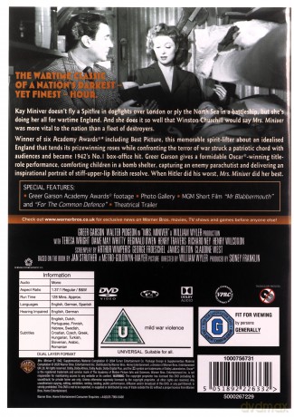 Mrs. Miniver (Pani Miniver) [DVD]