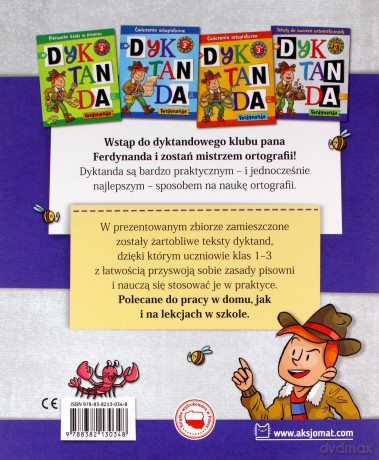 Dyktanda Ferdynanda. Teksty do ćwiczeń ortograficznych. Klasy 1-3 - Bogusław Michalec [KSIĄŻKA]
