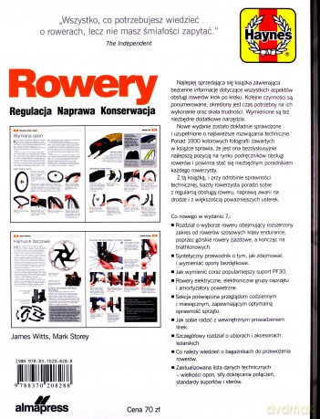 Rowery. Regulacja, naprawa, konserwacja - James Witts, Mark Storey [KSIĄŻKA]